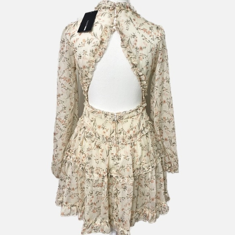 Fashion Nova Summer Date Mini Dress - Ivory/Combo NWT - Picture 2 of 16